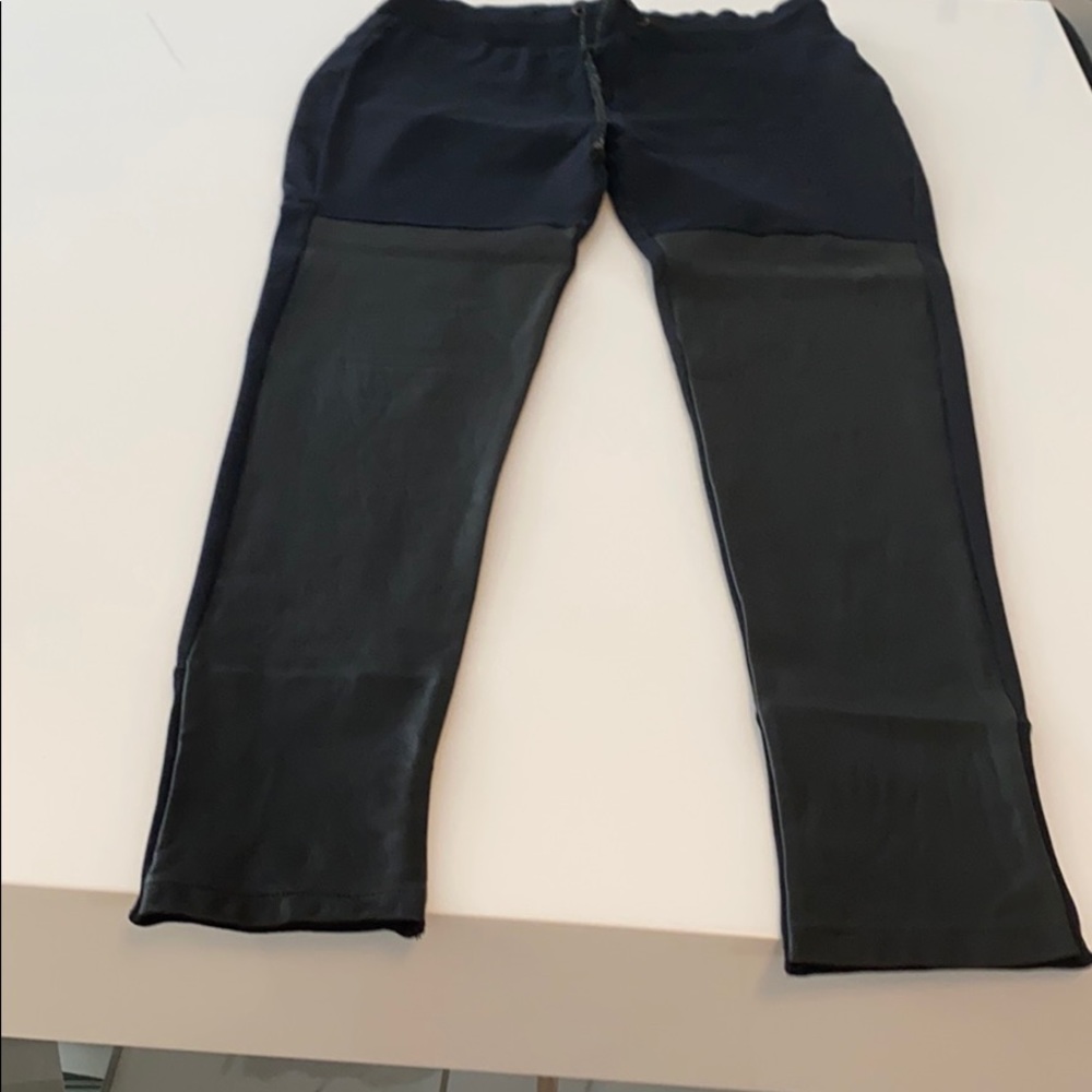 Ragdoll leather & cotton leggings